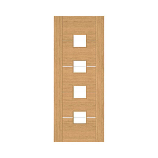 Valencia Prefinished Oak Glazed Interior Door